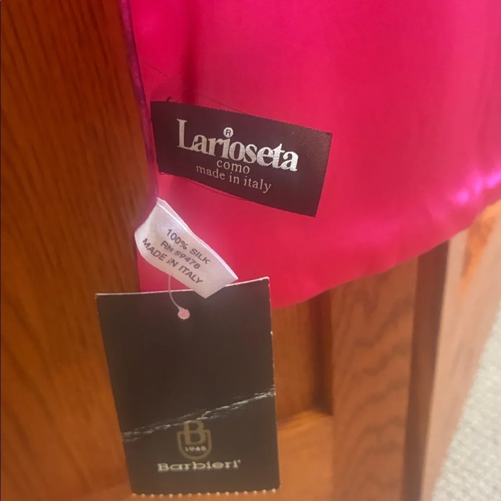 NWT - 100% Silk Barrieri 52” x12” Scarf - Picture 3 of 7